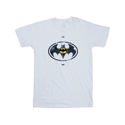 DC Comics - Tričko "The Flash Batman Metal Logo" pre dievčatá BI41071 (116) (Biela)