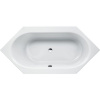 LAUFEN Solutions šesťuholníková vaňa akrylátová (s konštrukciou), odtok v strede, 1900 x 900 x 480 mm, biela, H2255210000001