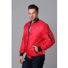 Červená prešívaná pánska bunda typu 