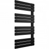 CERANO - Kúpeľňový radiátor Theo - L/P - asymetrické pripojenie 50mm - 650W - čierna matná - 1200x500 mm