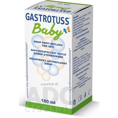 GASTROTUSS Baby sirup antirefluxný 1x180 ml, 8034125181476
