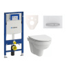 Laufen Cenově zvýhodněný závěsný WC set Geberit do lehkých stěn / předstěnová montáž+ WC Pro Nordic SIKOGES3H8