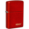 Zippo Classic Metallic Red Logo 26954