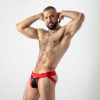 Jocksy Locker Gear LK0137 Open Access Jockstrap červené M, pánske jockstrapy s odnímateľným váčkom