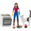 Schleich 81470 Pekařka s kočkou a příslušenstvím