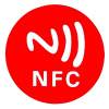 NFC nálepka tag NTAG21x, 25mm, anti-metal Červená s anti-metal NTAG215 s Logom (NFC)