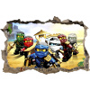 NÁLEPKY NA STENU LEGO NINJAGO Otvor 81 100x65cm
