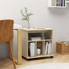 zahrada-XL Skrinka na kolieskach sonoma dub 60x45x60 cm kompozitné drevo 808479