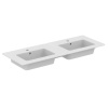 Ideal Standard E053401 TEMPO Nábytkové Dvojumývadlo 121,5x45cm s prepadom,otv.prebat, Biel E053401