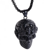Pánsky Náhrdelník Lebka Čierna HR20473
