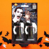 Upírie zuby s umelou krvou 30 ml - upír - vampír - drakula - Halloween - 2 ks - GUIRCA