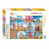 Brain Tree Puzzle Pamiatky vo farbách 1000 dielov