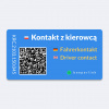Kontaktná nálepka pod sklo do auta BEEPERLINK Núdzový kontakt