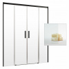 Sprchové dvere - Idea Black DWD 180 saténové dvere do sprchy (Sprchové dvere - Idea Black DWD 180 saténové dvere do sprchy)
