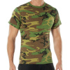 Pánské tričko Rothco, Woodland Camo, L