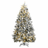 Umelý výklopný vianočný stromček 300 LED a sada gúľ 270 cm-ForU-3210177
