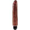 King Cock - Realistic Penis Vibrator 25.6 Cm Brown