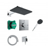 Hansgrohe Raindance Alive Q Sprchový set s termostatom pod omietku, s telesom, 21x34 cm, 3 prúdy, chróm 24620000-HG