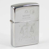 ZIPPO chrom poliert Waage Ha in kleiner Holzbox