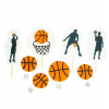 SADA BASKETBALISTA 2D TOPPERY CUKROVÉ DEKORÁCIE NA TORTU