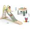 Set šmykľavka s dvojitou vlnou a stôl na vodu a piesok Toboggan XL Life Smoby dĺžka šmyku 230 cm s mlynom a formičkami