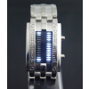 Binárne LED hodinky - Army Silver