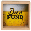 Lampionky.cz Pokladnička drevená Beer fund 20 x 20 cm