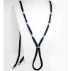 Podprsenkový Náhrdelník Nerezové Korálky - Černá