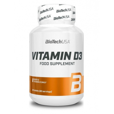 BioTech USA Vitamín D3 60 tabliet