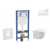 GEBERIT - Duofix Set předstěnové instalace, klozetu Gaia a sedátka softclose, tlačítko Sigma30, bílá/chrom SANI11CA3119B