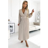 ŠATY VIVIAN - BÉŽOVÁ (ZN. NUMOCO záruka kvality. Originálne, trendy, sexi, štýlové, pohodlné.... oblečenie na každú príležitosť.)