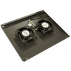 XtendLan Ventilácia pre stojanové rozvádzače ECO hĺbky 600mm, 2x ventilátor, čierna