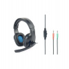 GEMBIRD sluchátka s mikrofonem GHS-04, gaming, černo-modrá (GHS-04)