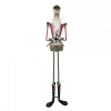 Clayre & Eef Veľká kovová figúrka Luskáčik Nutcracker s bubnom - 38*47*183 cm - Clayre & Eef