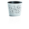 kvetináč 22,5cm SANDY ROUND DSR220-S449 biely plastový PROSPERPLAST