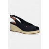 Sandále Tommy Hilfiger FLAG MID WEDGE ESPAD SLINGBACK FW0FW08595 tmavomodrá EUR 39