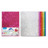 LUMA Moosgummi Bio Glitter, dekoračná pena A4 s flitrami, samolepiaca, 20x30cm, mix farieb (10ks)