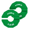Progresivní přídavné kotouče HMS TSN25 2 x 0,25 kg, 35 mm