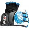 TOP TEN MMA MMA gloves “Octagon” - white-red, size S Size: M, Color: White - Blue