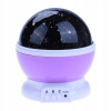 LED projektor nočnej oblohy - Nočná lampa projektora Stars 2v1 USB Purple (LED projektor nočnej oblohy - Nočná lampa projektora Stars 2v1 USB Purple)