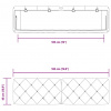vidaXL Panel na čelo postele bledosivý 180 cm zamat - Sivá - 135792-82199