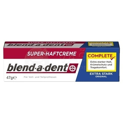 Blend-A-Dent Complete Super fixačný krém na zubné protézy (original) 47 g fixačný krém na zubnú náhradu
