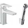 Hansgrohe Metropol, páková umývadlová batéria s ručnou sprchou Bidette, chrómová, HAN-32522000