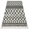 Eoshop Koberec BERBER SAFI N9040, bílo-černý - střapce, Maroko Shaggy (Velikost: 140x190 cm)