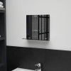 Nástenné zrkadlo s poličkou 30x30 cm, tvrdené sklo-ForU-249434