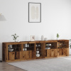 vidaXL Sideboard s LED svetlami Staré drevo 283x37x67 cm 3333114