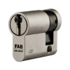 Bezpečnostná vložka FAB 3*** PROFI 10+40 NP jednostranná s nastaviteľným palcom, s piatimi kľúčmi a bezpečnostnou kartou