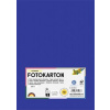 Dekoračný kartón, 2 stranný, A4, 300 g, 50 listov, FOLIA, tmavomodrý