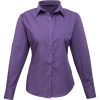 Premier Košile PR 300, popelínová, dlouhý rukáv, dámská COT3903003502h-purple 3XL Purpurová