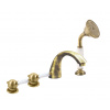 LABE - 4-otvorová vaňová batéria, staromosadz (bronz) L569.0PSM, RAV Slezák Farba: Stará mosadz (bronz), Rozmer: 3,8